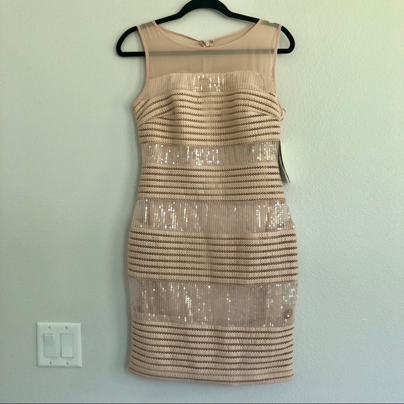 🔥Rose/blush short sequin dress - Picture 3 of 7